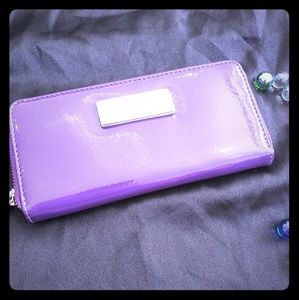 Marc By Marc Jacobs purple patent leather wallet